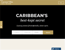 Tablet Screenshot of caymanvillas.com
